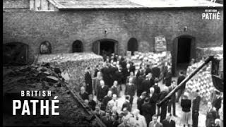 Honouring The Dead At Plotzensee Prison 1948 [upl. by Nibram]