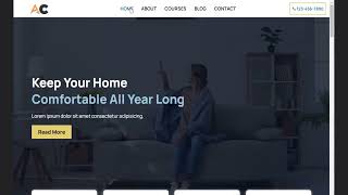 Fully Responsive AC Website Design [upl. by Sewole301]