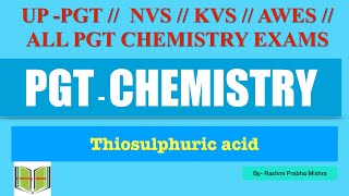 Thiosulphuric acid  oxidation state structure [upl. by Russo]