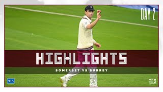 HIGHLIGHTS Somerset vs Surrey Day Two 2023 [upl. by Mendel]