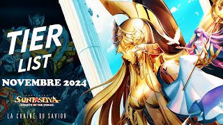 TIER LIST NOVEMBRE 2024 SAINT SEIYA AWAKENING saintseiyaawakening saintseiyakotz ssa [upl. by Ziguard]