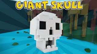 Giant Spooky Skull In Build A Boat For Treasure In Roblox [upl. by Chute]