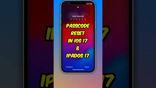 Passcode Reset in iOS 17 and iPadOS 17 shorts Quick Tip [upl. by Reamonn666]