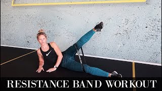 Resistance band workout  Billen amp benen trainen [upl. by Giacamo]