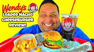 Wendys® NEW Loaded Nacho Cheeseburger Review [upl. by Lorine]