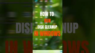 Disk Cleanup in Windows  Cleanmgr In Windows shorts diskcleanup windows shortsfeed [upl. by Adriel]