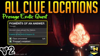 Destiny 2  Presage Secrets All 5 Triumph Clues amp Locations [upl. by Leland]