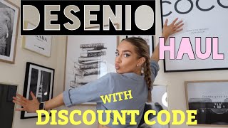 DESENIO PRINTS HAUL WITH DISCOUNT CODE HOME DECOR INSPIRATION  Ella Chandler [upl. by Rosmunda]