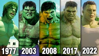 Evolution of Hulk in Movies amp TV 19772022 [upl. by Guyer]