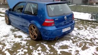 Golf MK4 R32 swap 36 FSI R36 exhaust sound [upl. by Kirrad]