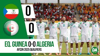 🇬🇶 EQUATORIAL GUINEA 00 ALGERIA 🇩🇿  Our midfield is empty like a donut [upl. by Aro374]