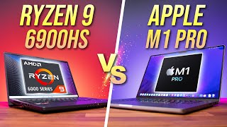 Ryzen 9 6900HS vs Apple M1 Pro  14” Laptop CPU Comparison [upl. by Rovelli898]