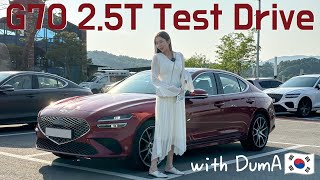 🇰🇷 2024 Genesis G70 25T AWD Test Drive with DumA [upl. by Onimod]