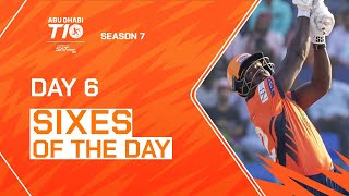 All Sixes of Day 6  Season 7  Abu Dhabi T10  2023 [upl. by Tab281]