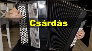 Csárdás  Vittorio Monti  Button Accordion Cover [upl. by Noslrac320]