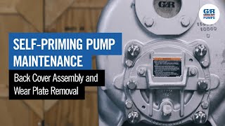 SelfPriming Pump Maintenance  Back Cover Assembly amp Wear Plate Removal [upl. by Iohk]