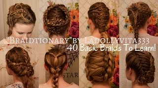 quotBraidtionaryquot by Ladollyvita333 40 Basic Braids For Every Stylist to Learn [upl. by Cychosz]