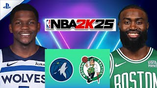 TIMBERWOLVES vs CELTICS  NBA 2K25 PS5 [upl. by Nedrob348]