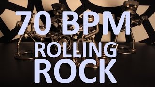 70 BPM  Rolling Rock  44 Drum Track  Metronome  Drum Beat [upl. by Kevin]