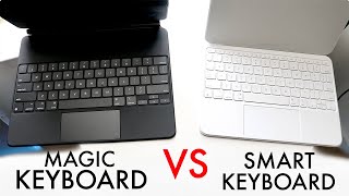 Apple Magic Keyboard Vs Smart Keyboard Folio Comparison Review [upl. by Eladnek]