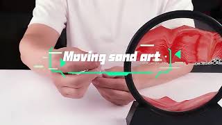 7 inch 3D Moving Sand Art Picture Flowing Sandscape for Home Office and Desk Decor [upl. by Pradeep]