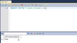 SQL Tutorial  41 SUBSTR RIGHT amp LEFT Functions [upl. by Oby]