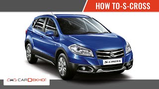 How to Use Side View Mirrors in Maruti Suzuki S Cross  CarDekhocom [upl. by Adnahc]