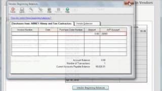 Peachtree Tutorial Adding Vendors Sage Training Lesson 52 [upl. by Laufer310]