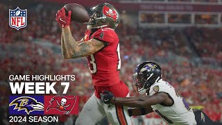 Baltimore Ravens vs Tampa Bay Buccaneers Game Highlights  NFL 2024 Season Week 7 [upl. by Sucramej]