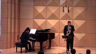 Concerto for Baritone Saxophone Hass  Taylor Huitema and Zhao Wang  Premiere Performance [upl. by Wawro]