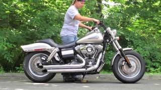 Harley Dyna Fat Bob FXDF Exhaust [upl. by Long]