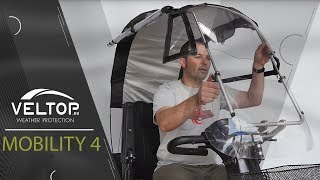 Assembling Electric mobility scooter Rain and Sun protection  Veltop Mobility 4 [upl. by Ellenij]