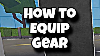 How to Equip Gear in Gym League Roblox  Gear [upl. by Muhcan]