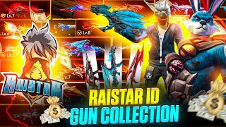 RAISTAR 2024 GUN COLLECTION 😱WORLD BEST COLLECTION  Garena Free Fire [upl. by Eeresed]