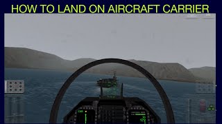 Cockpit View How to Land on Aircraft Carrier perfectly in carrier Landings [upl. by Adnahsor]