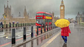 Tourists Love THIS London Weather Grey amp Rainy Central London Walk  4K HDR 60FPS [upl. by Idak]