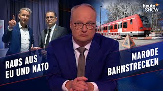 Die AfD im Umfragehoch  Die Bahn kriegt Milliardenhilfen  heuteshow vom 15092023 [upl. by Merideth]