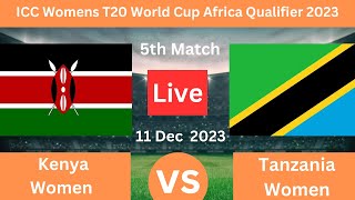 Kenya Women vs Tanzania Women 5th Match Live Cricket Score Commentary BY BRO CRICKET [upl. by Stillmann]