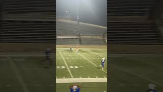 Jay Squillante co 2029 8th grade QB 40 yd completion into double coverage middleschoolfootball [upl. by Ettenay]