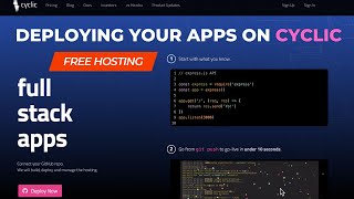 Deploy NodeJS App on Cyclic for Free Heroku Alternative  NEW 2024 Tutorial [upl. by Shue]