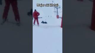 Major ski lift fail shorts fail kids skiing funny [upl. by Eceined]