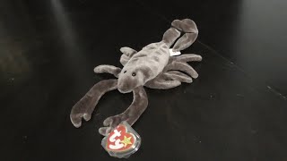 TY BEANIE BABIES 1997 STINGER THE SCORPION PLUSH REVIEW [upl. by Merv]