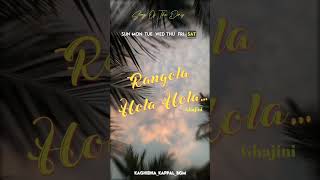 Captivating Rangola hola hola  A Melodic Gem in ghajinis Cinematic Symphony [upl. by Sainana]