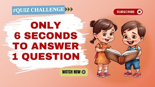 Check if you can answer a question within 6 seconds [upl. by Isoj]