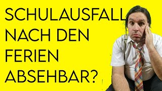 Schulausfall nach den Sommerferien absehbar [upl. by Erlene]