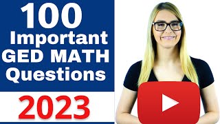 GED Math 2023  Pass the GED with EASE [upl. by Yruam]