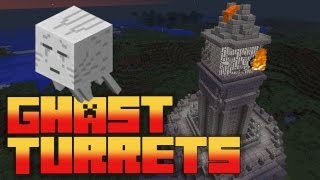 Minecraft Epic Ghast Cannon Tower  Survival Mode [upl. by Tarrel772]