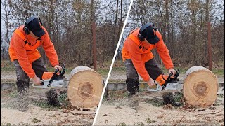 Stihl MS500i VS Stihl MS462 Same bar 20quotampchain [upl. by Yoshio]