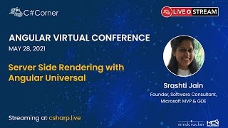 Server Side Rendering with Angular Universal  Angular Virtual Conference 2021 [upl. by Yrtnahc]