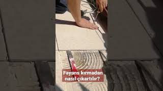 FAYANS KIRMADAN NASIL ÇIKARTILIR FAYANS ÇIKARMA TEKNIGI [upl. by Nnywg]